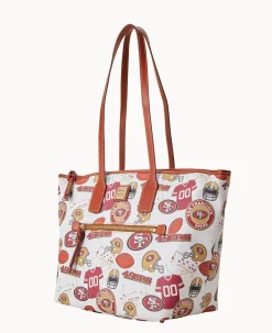 Dooney & Bourke Game Day Ready|Printed Fabric<NFL Tote 49ERS