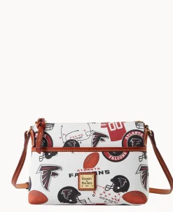 Dooney & Bourke Game Day Ready|Printed Fabric<NFL Ginger Crossbody FALCONS