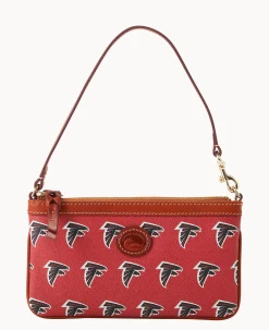 Dooney & Bourke Grab and Go|Wristlets<NFL Large Slim Wristlet Falcons