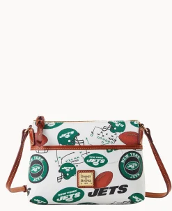 Dooney & Bourke Game Day Ready|Printed Fabric<NFL Jets Ginger Crossbody New York Jets