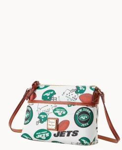 Dooney & Bourke Game Day Ready|Printed Fabric<NFL Jets Ginger Crossbody New York Jets