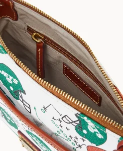 Dooney & Bourke Game Day Ready|Printed Fabric<NFL Jets Ginger Crossbody New York Jets