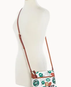 Dooney & Bourke Game Day Ready|Printed Fabric<NFL Jets Ginger Crossbody New York Jets