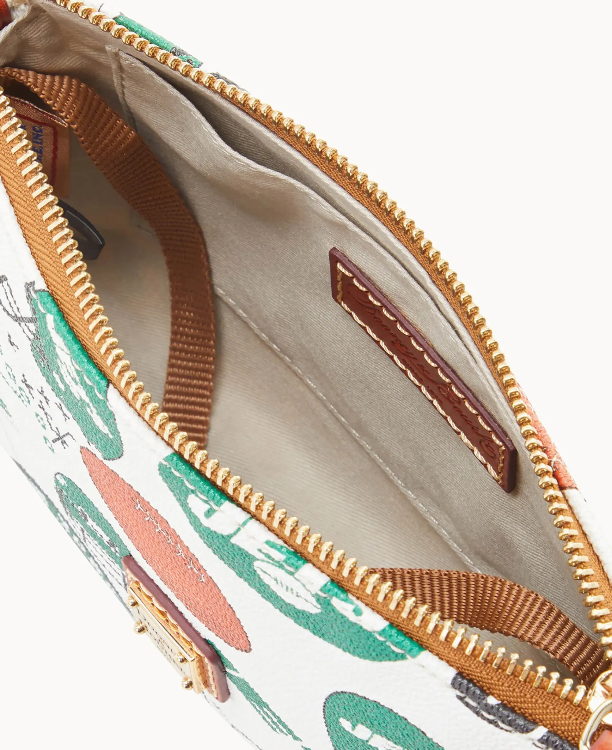 Dooney & Bourke Game Day Ready|Printed Fabric<NFL Lexi Crossbody Sm Coin Case JETS