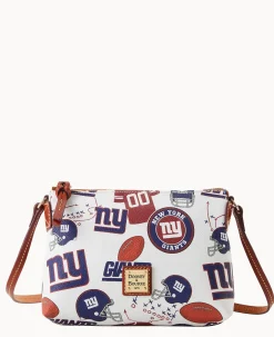 Dooney & Bourke Game Day Ready|Printed Fabric<NFL NY Crossbody Pouchette GIANTS