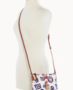 Dooney & Bourke Game Day Ready|Printed Fabric<NFL NY Crossbody Pouchette GIANTS