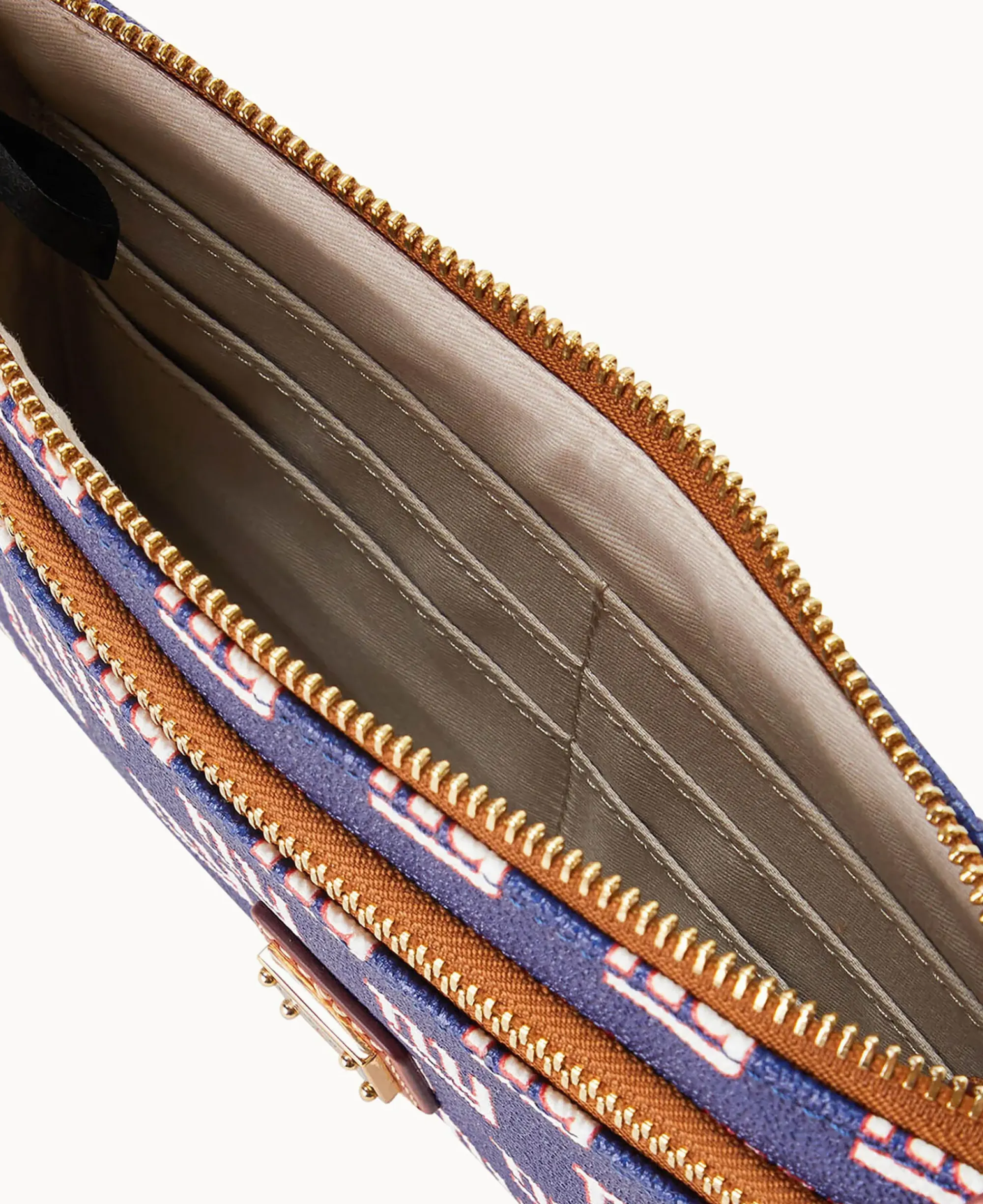 Dooney & Bourke Grab and Go|Wristlets<NFL NY Giants Double Zip Wristlet New York Giants