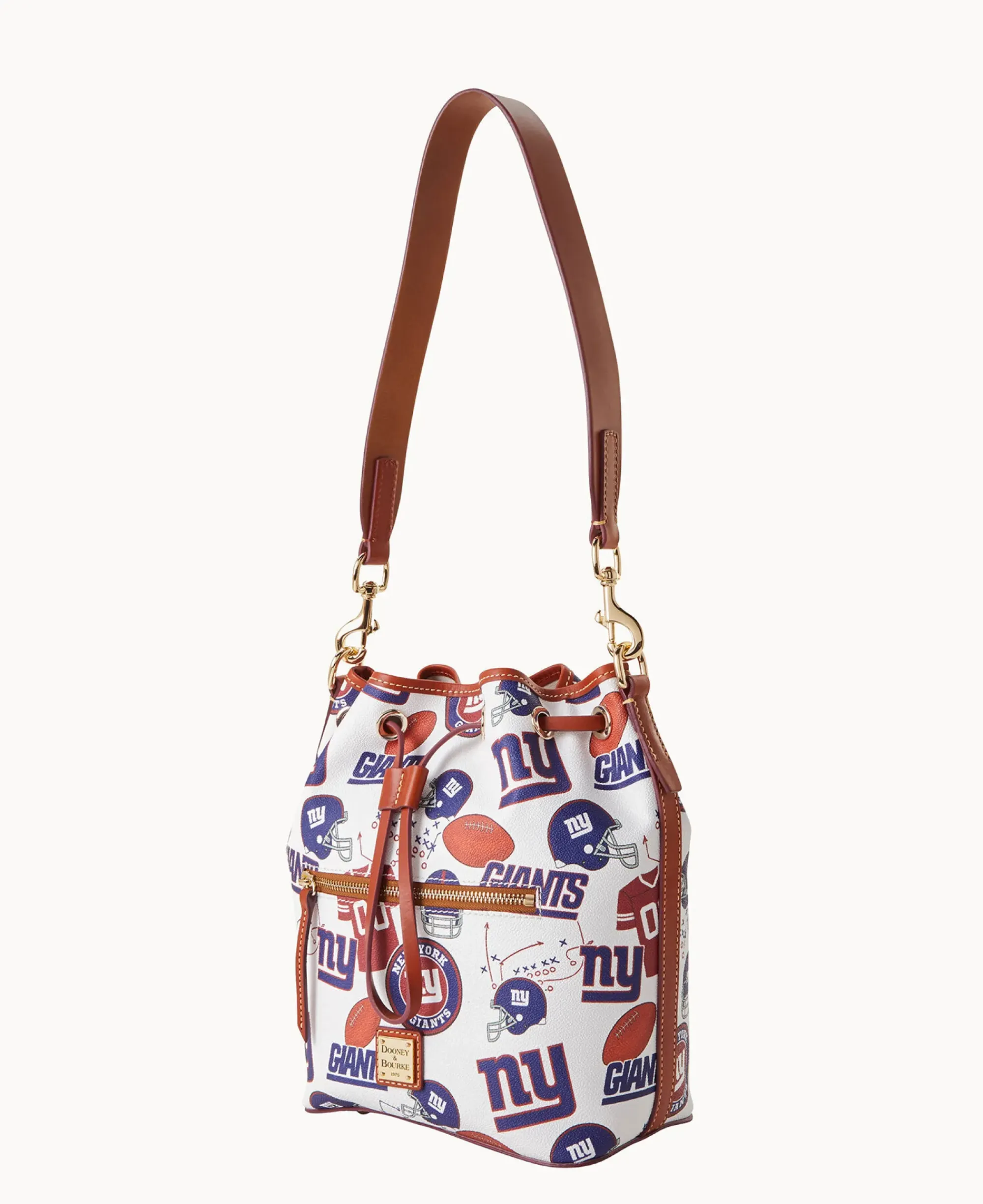 Dooney & Bourke Game Day Ready|Printed Fabric<NFL NY Drawstring GIANTS