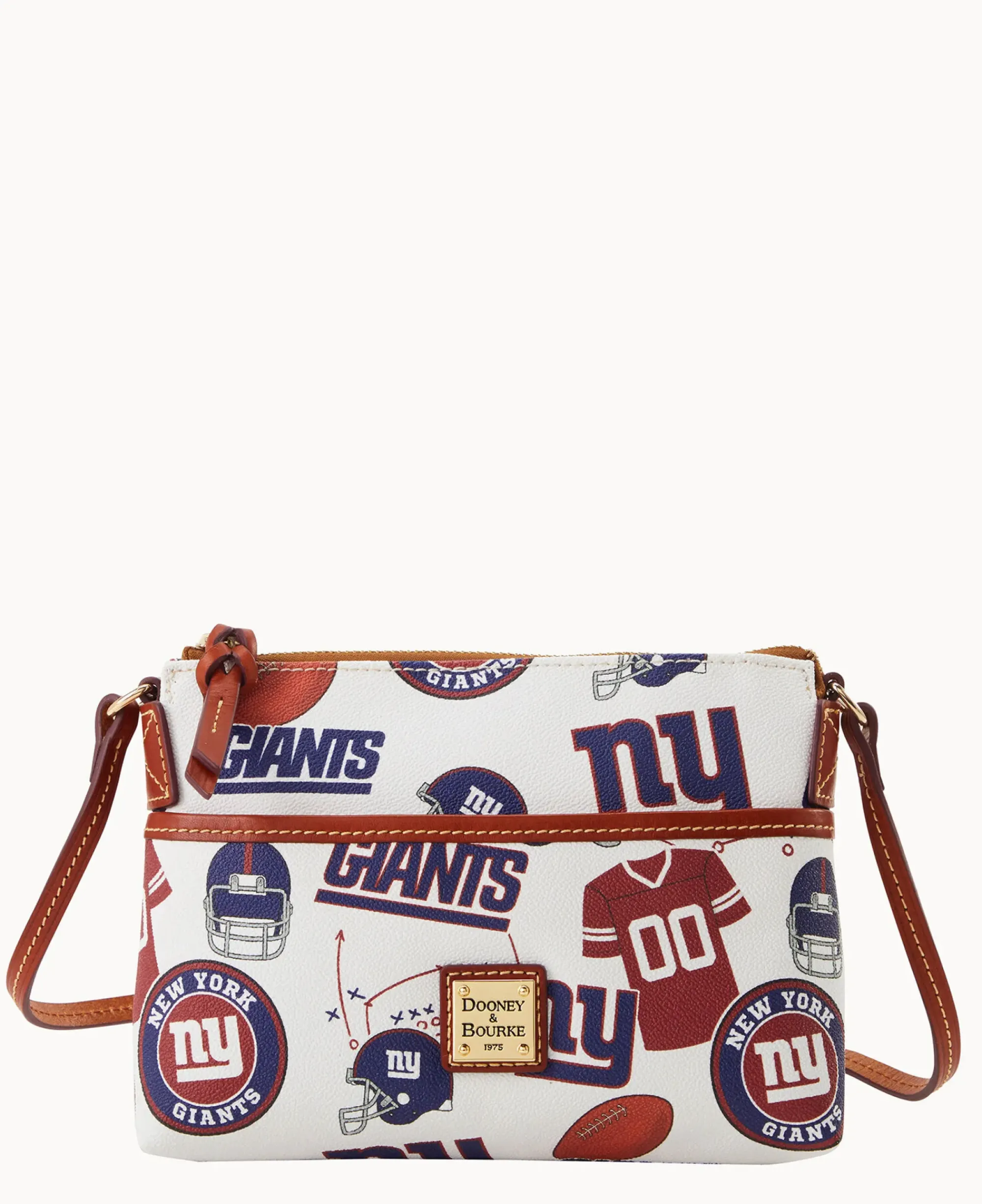 Dooney & Bourke Game Day Ready|Printed Fabric<NFL NY Ginger Crossbody GIANTS