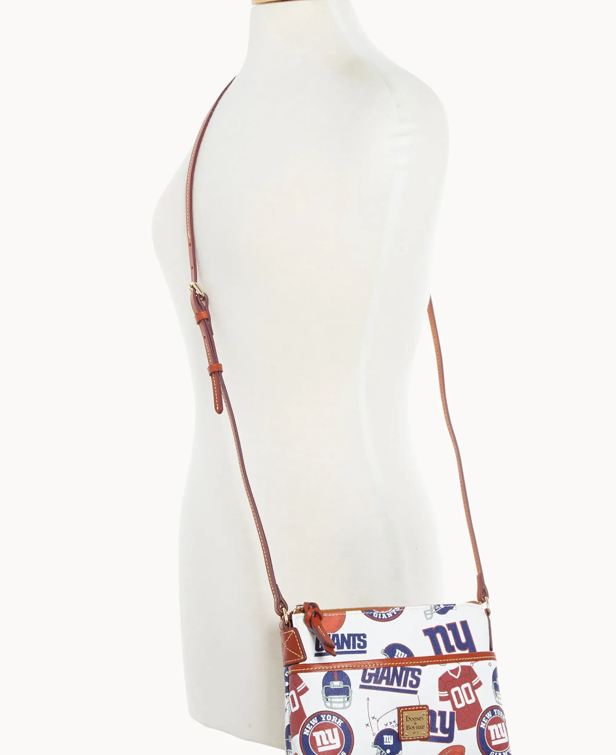 Dooney & Bourke Game Day Ready|Printed Fabric<NFL NY Ginger Crossbody GIANTS