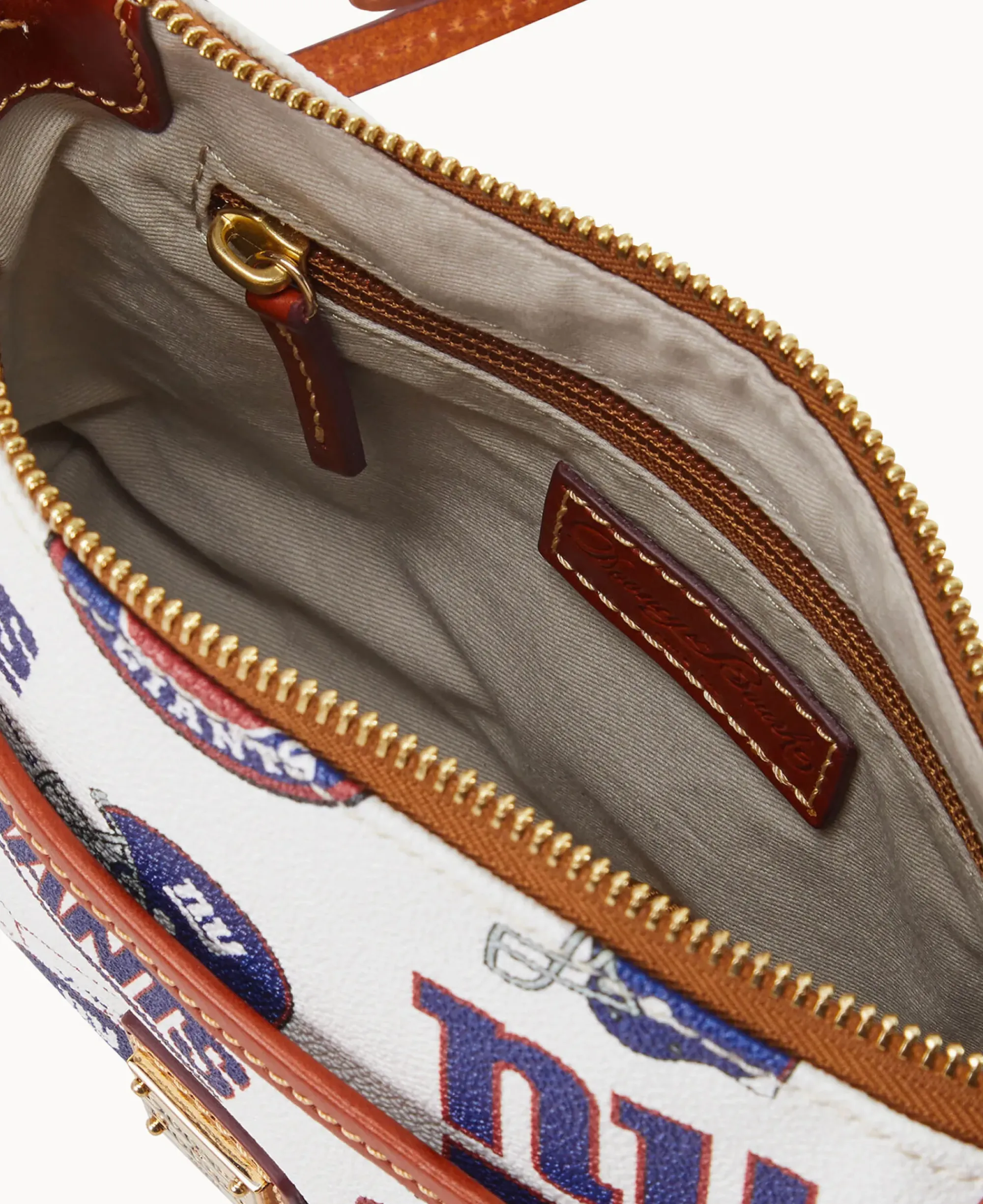 Dooney & Bourke Game Day Ready|Printed Fabric<NFL NY Ginger Crossbody GIANTS