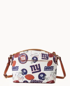 Dooney & Bourke Game Day Ready|Printed Fabric<NFL NY Suki Crossbody Giants