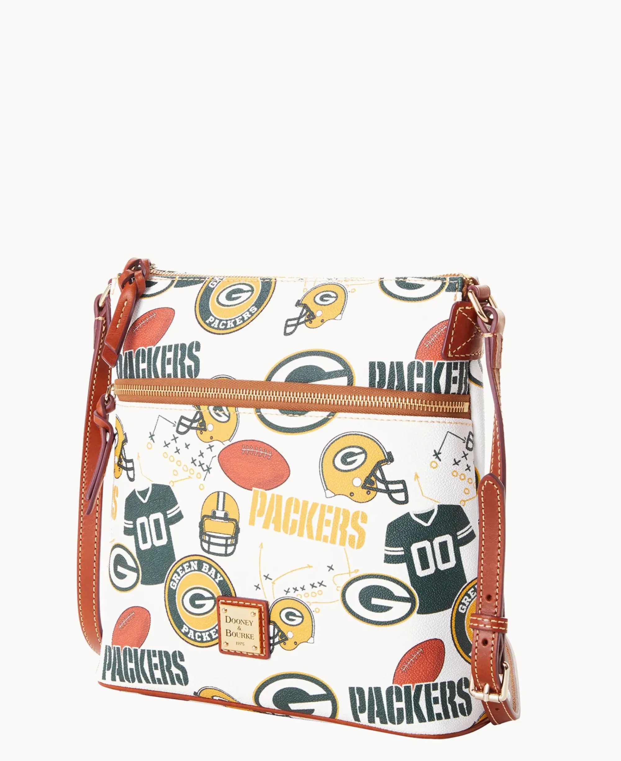 Dooney & Bourke Game Day Ready|Printed Fabric<NFL Crossbody PACKERS