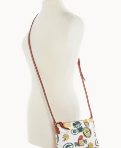 Dooney & Bourke Game Day Ready|Printed Fabric<NFL Crossbody Pouchette PACKERS