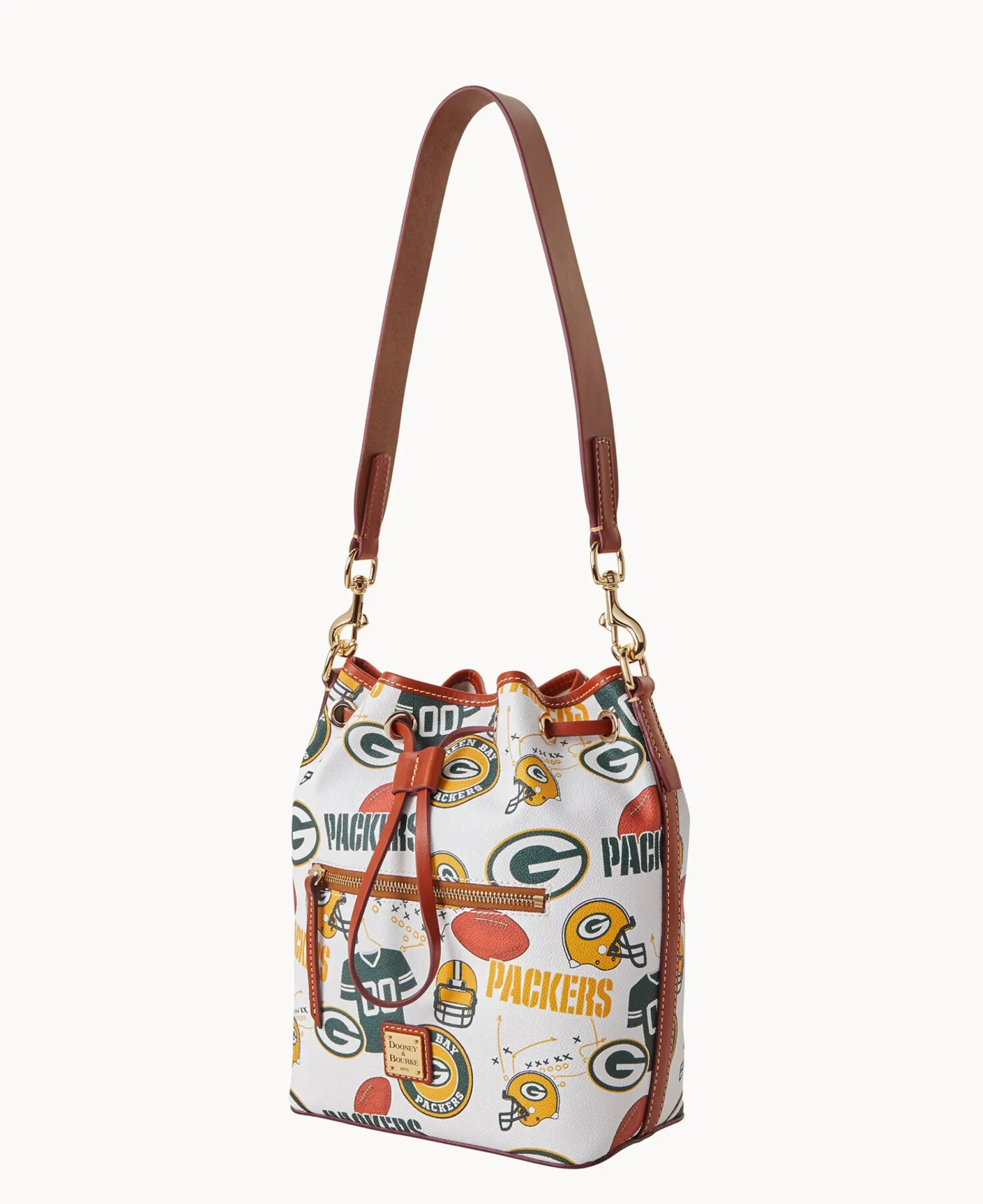 Dooney & Bourke Game Day Ready|Printed Fabric<NFL Drawstring PACKERS