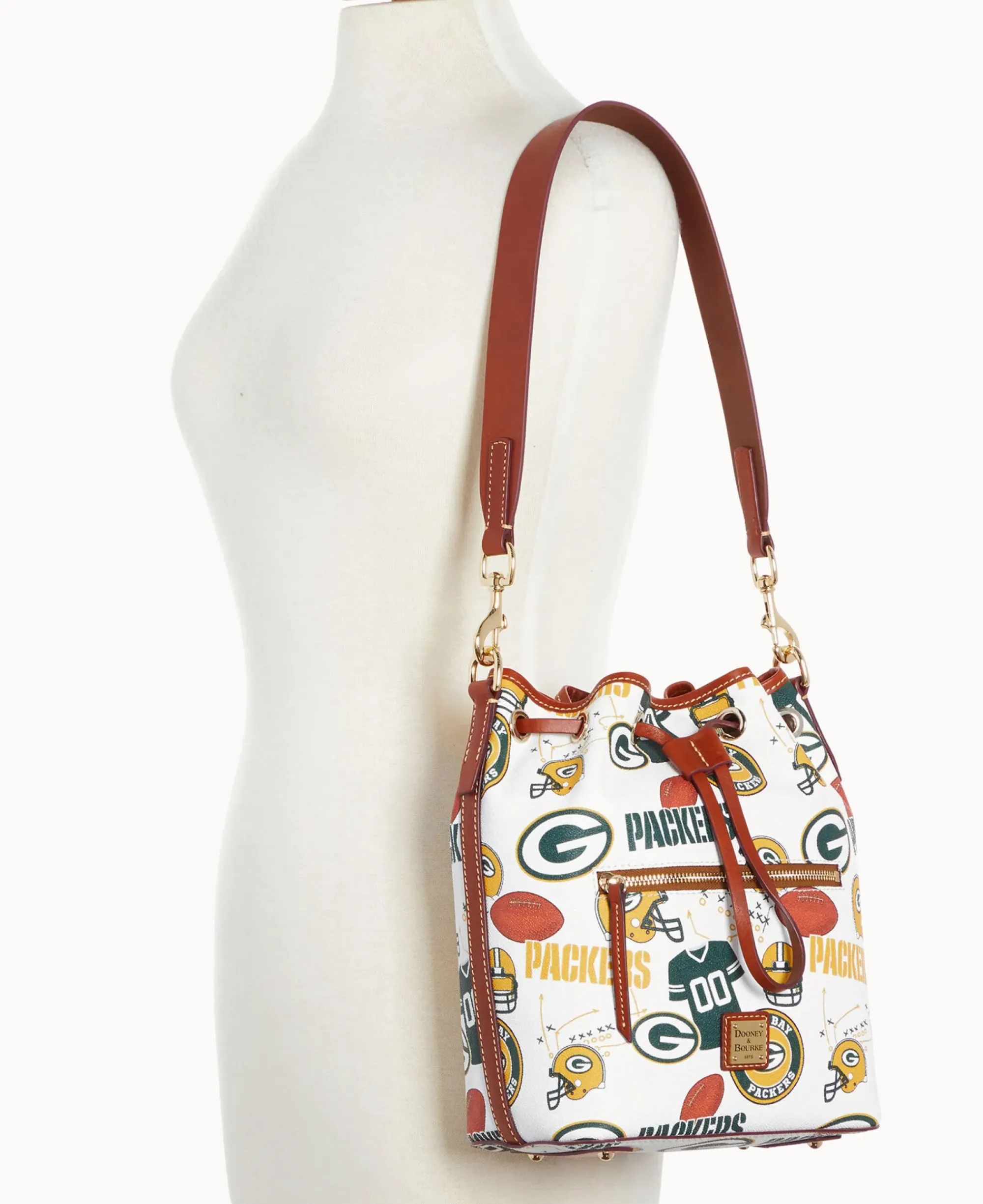 Dooney & Bourke Game Day Ready|Printed Fabric<NFL Drawstring PACKERS