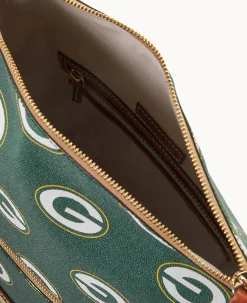 Dooney & Bourke Game Day Ready|Printed Fabric<NFL Large Sac Packers