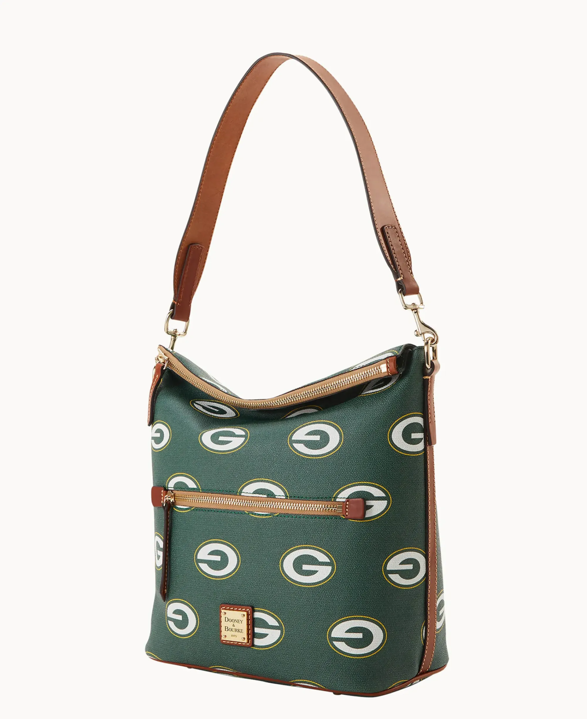 Dooney & Bourke Game Day Ready|Printed Fabric<NFL Large Sac Packers