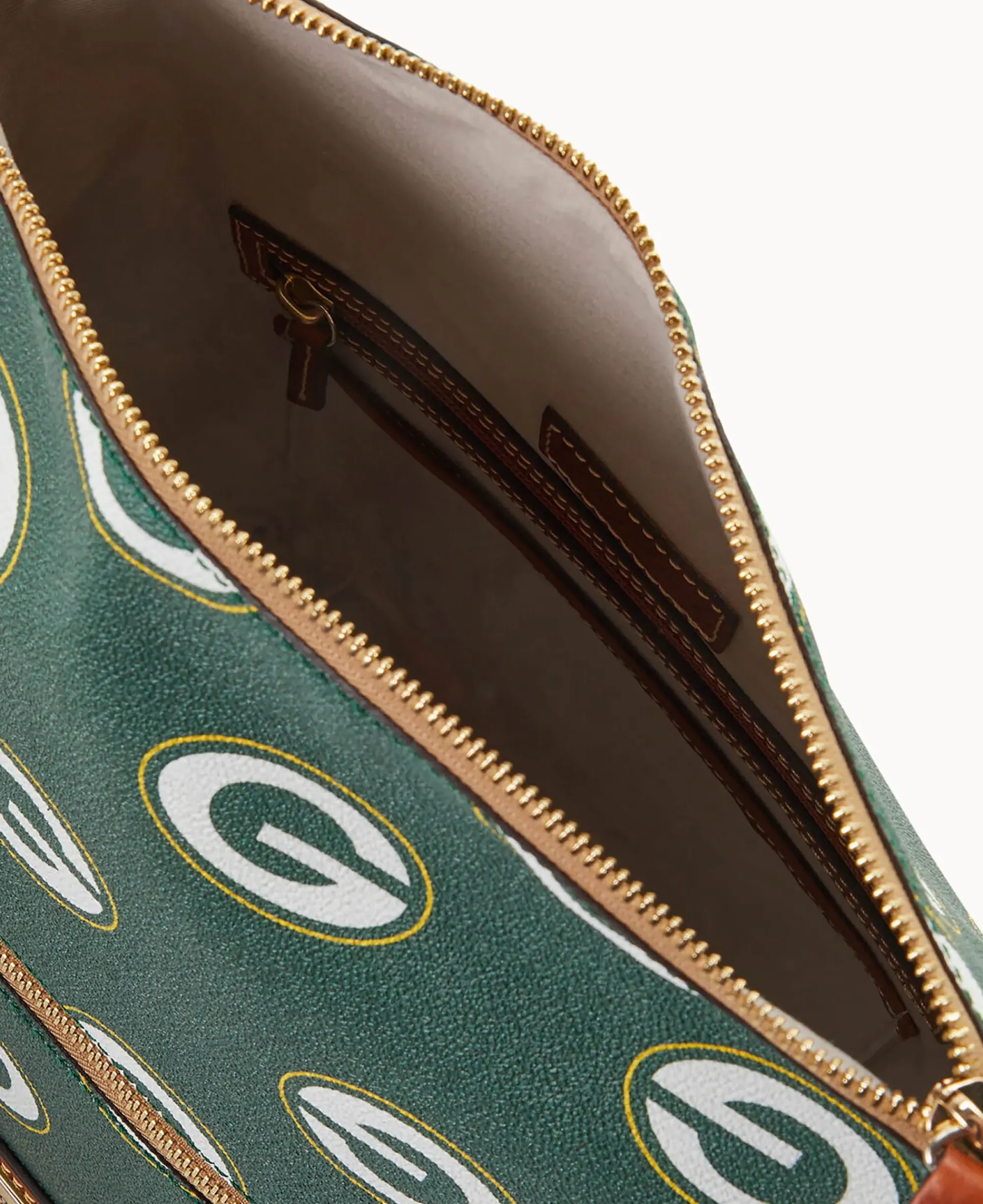 Dooney & Bourke Game Day Ready|Printed Fabric<NFL Large Sac Packers