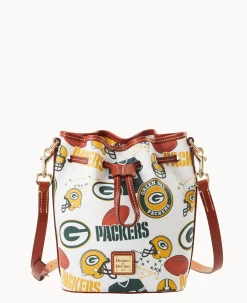 Dooney & Bourke Game Day Ready|Printed Fabric<NFL Small Drawstring PACKERS