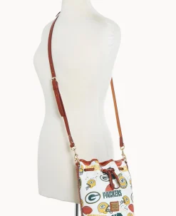 Dooney & Bourke Game Day Ready|Printed Fabric<NFL Small Drawstring PACKERS