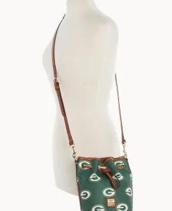 Dooney & Bourke Game Day Ready|Printed Fabric<NFL Small Drawstring Packers