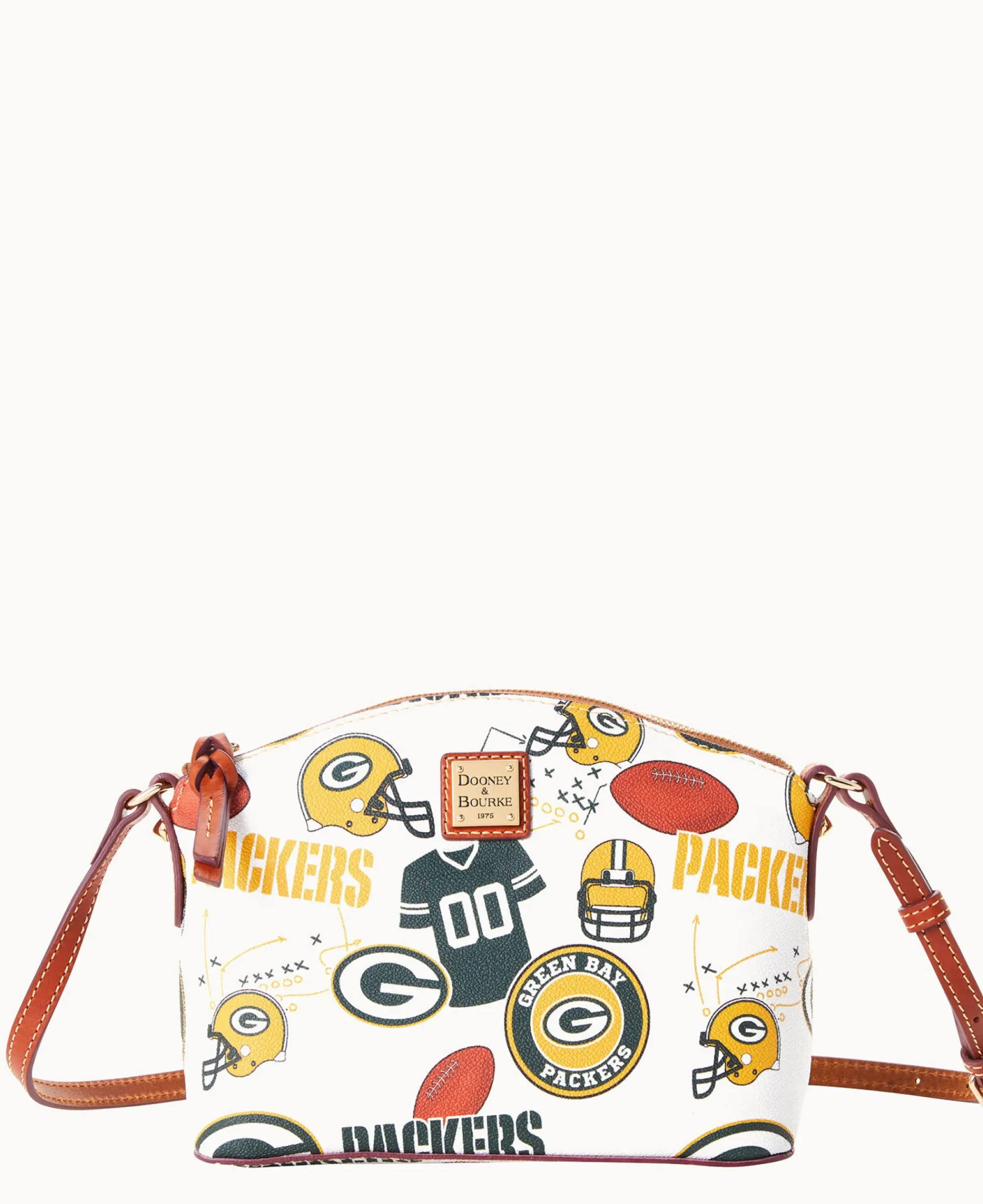 Dooney & Bourke Game Day Ready|Printed Fabric<NFL Suki Crossbody PACKERS