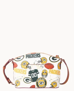 Dooney & Bourke Game Day Ready|Printed Fabric<NFL Suki Crossbody PACKERS