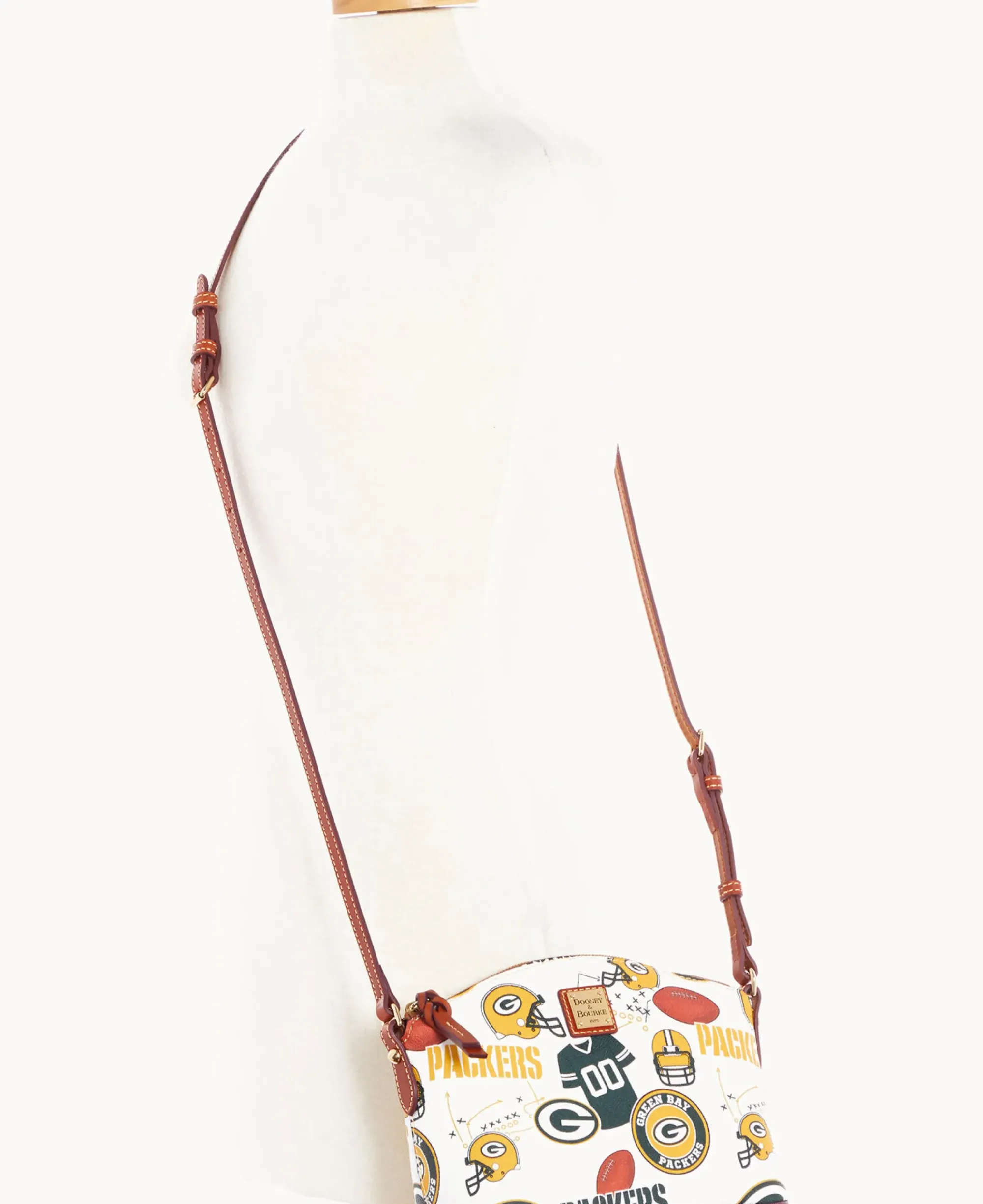 Dooney & Bourke Game Day Ready|Printed Fabric<NFL Suki Crossbody PACKERS