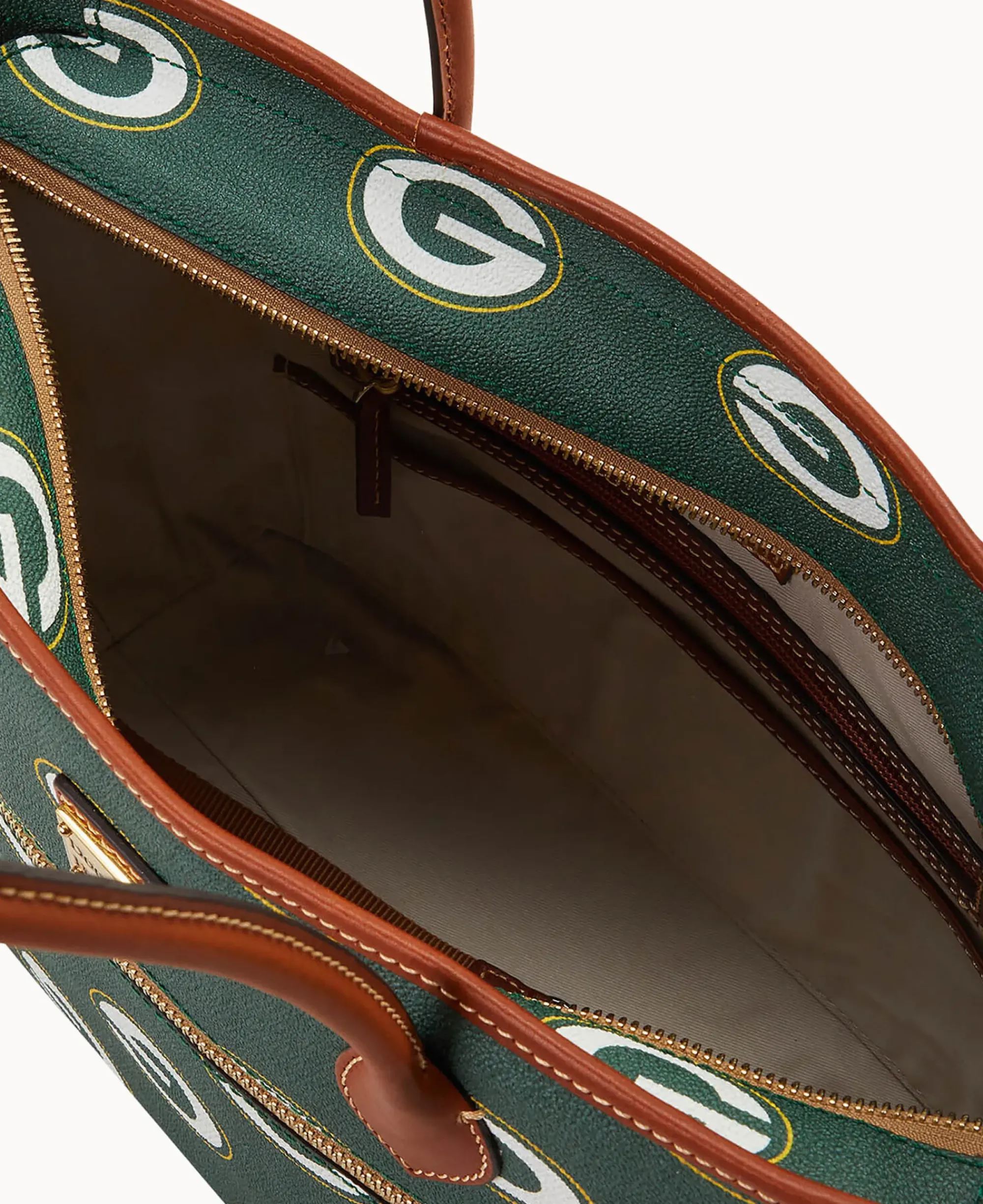 Dooney & Bourke Game Day Ready|Printed Fabric<NFL Tote Packers
