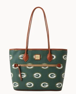 Dooney & Bourke Game Day Ready|Printed Fabric<NFL Tote Packers