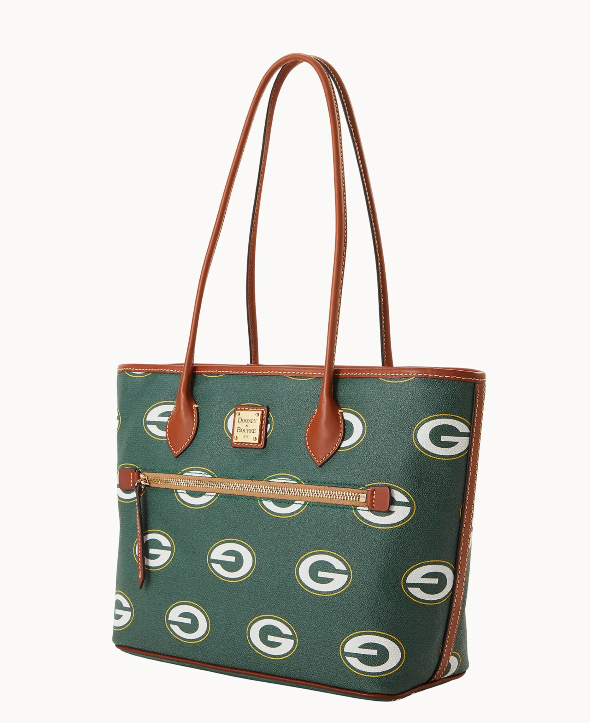 Dooney & Bourke Game Day Ready|Printed Fabric<NFL Tote Packers
