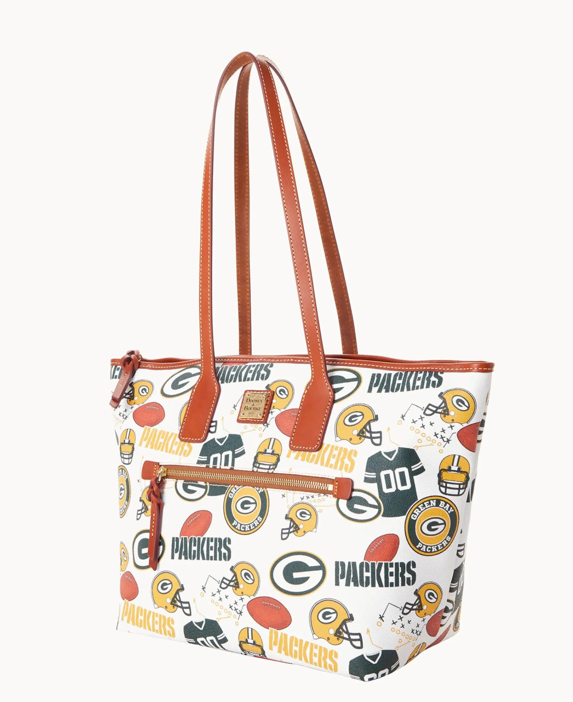 Dooney & Bourke Game Day Ready|Printed Fabric<NFL Tote PACKERS