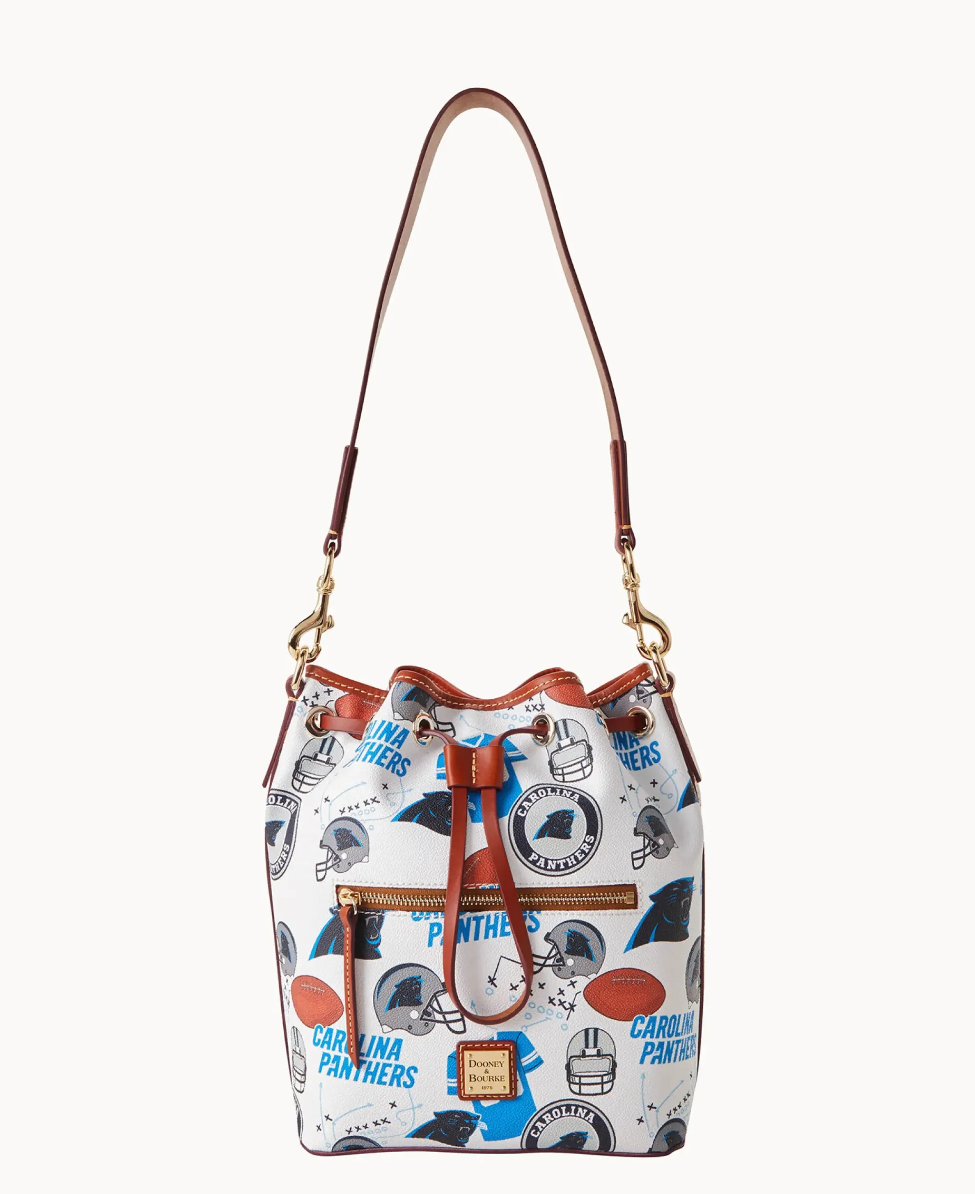 Dooney & Bourke Game Day Ready|Printed Fabric<NFL Drawstring PANTHERS