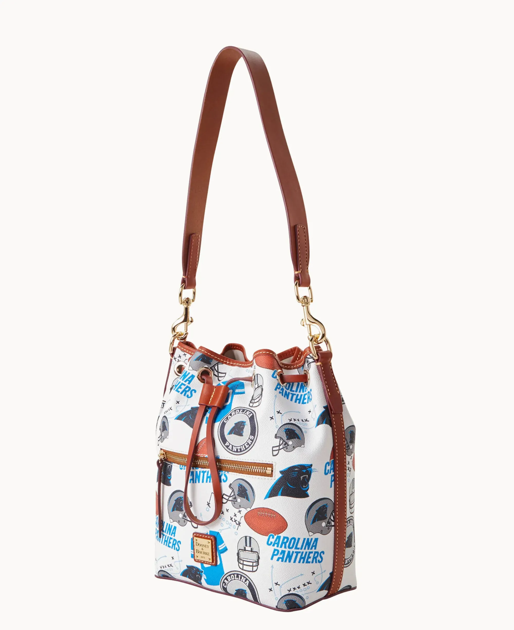 Dooney & Bourke Game Day Ready|Printed Fabric<NFL Drawstring PANTHERS
