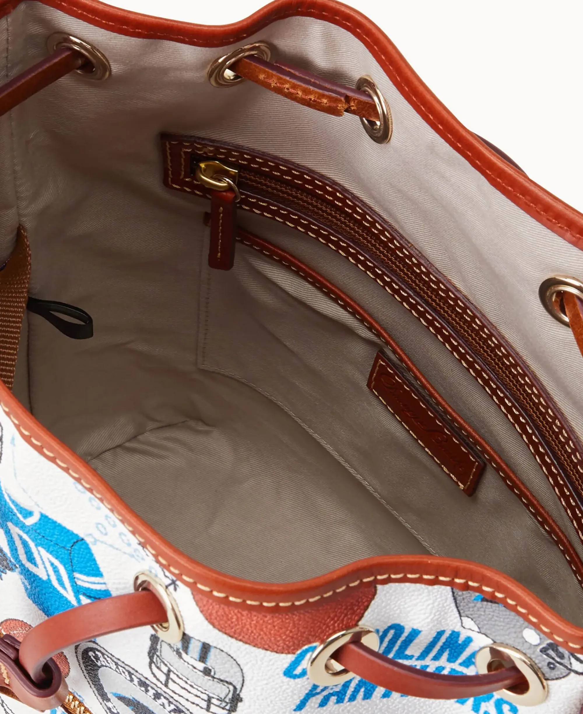 Dooney & Bourke Game Day Ready|Printed Fabric<NFL Drawstring PANTHERS
