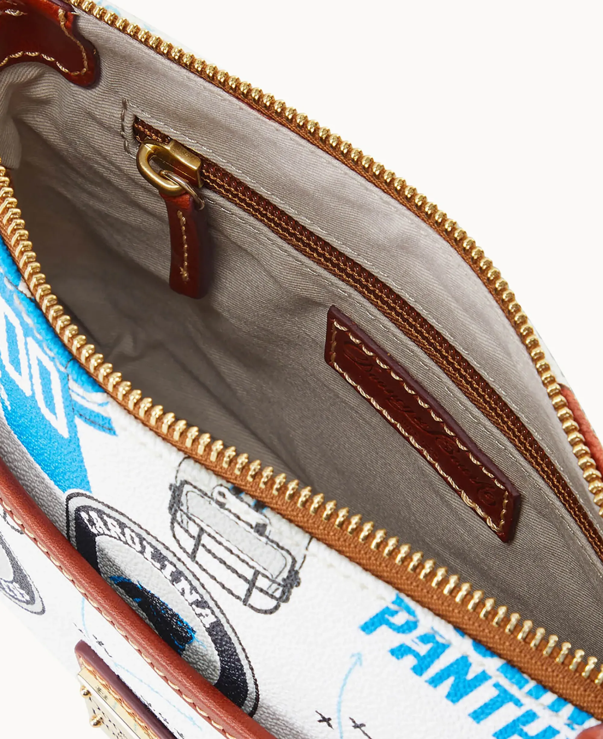 Dooney & Bourke Game Day Ready|Printed Fabric<NFL Ginger Crossbody PANTHERS