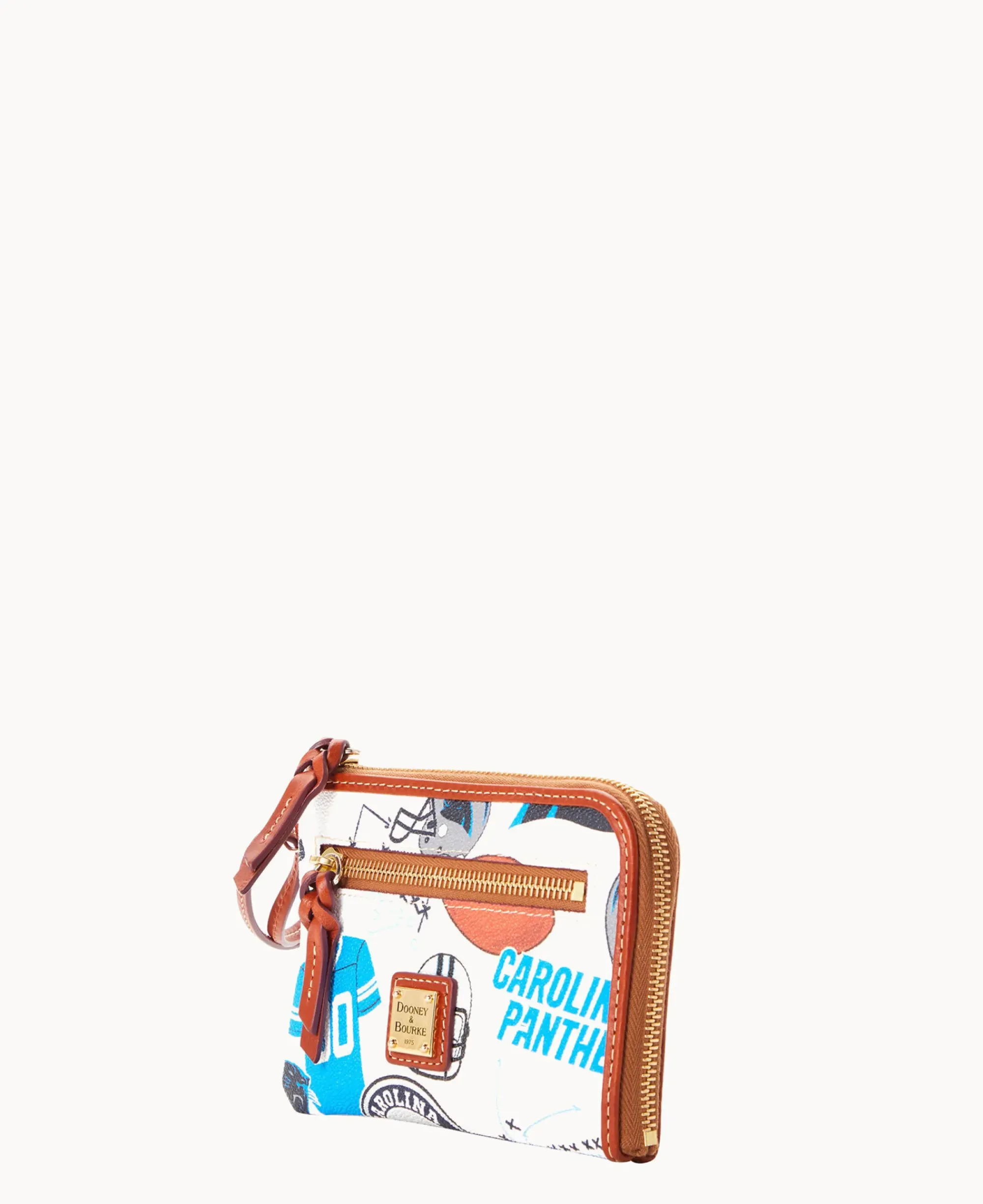 Dooney & Bourke Grab and Go|Wristlets<NFL Multi Function Zip Around PANTHERS