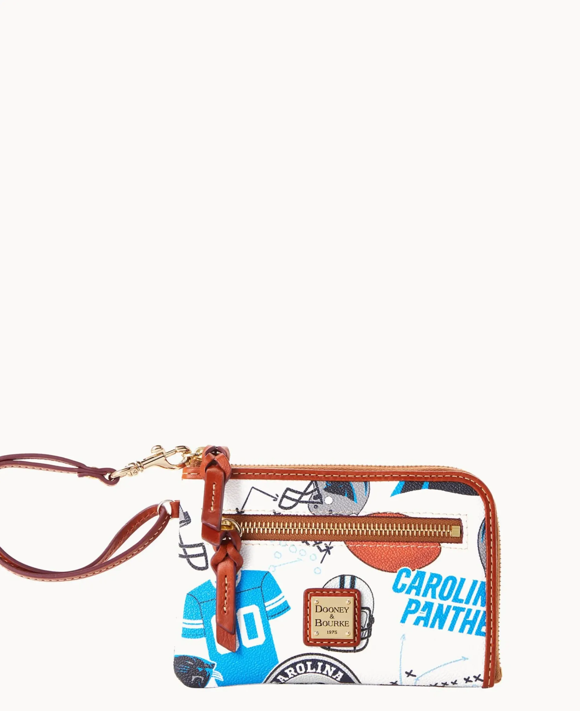 Dooney & Bourke Grab and Go|Wristlets<NFL Multi Function Zip Around PANTHERS