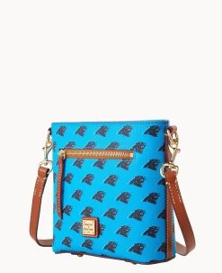 Dooney & Bourke Game Day Ready|Printed Fabric<NFL Small Zip Crossbody PANTHERS