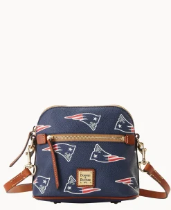 Dooney & Bourke Game Day Ready|Printed Fabric<NFL Domed Crossbody Patriots
