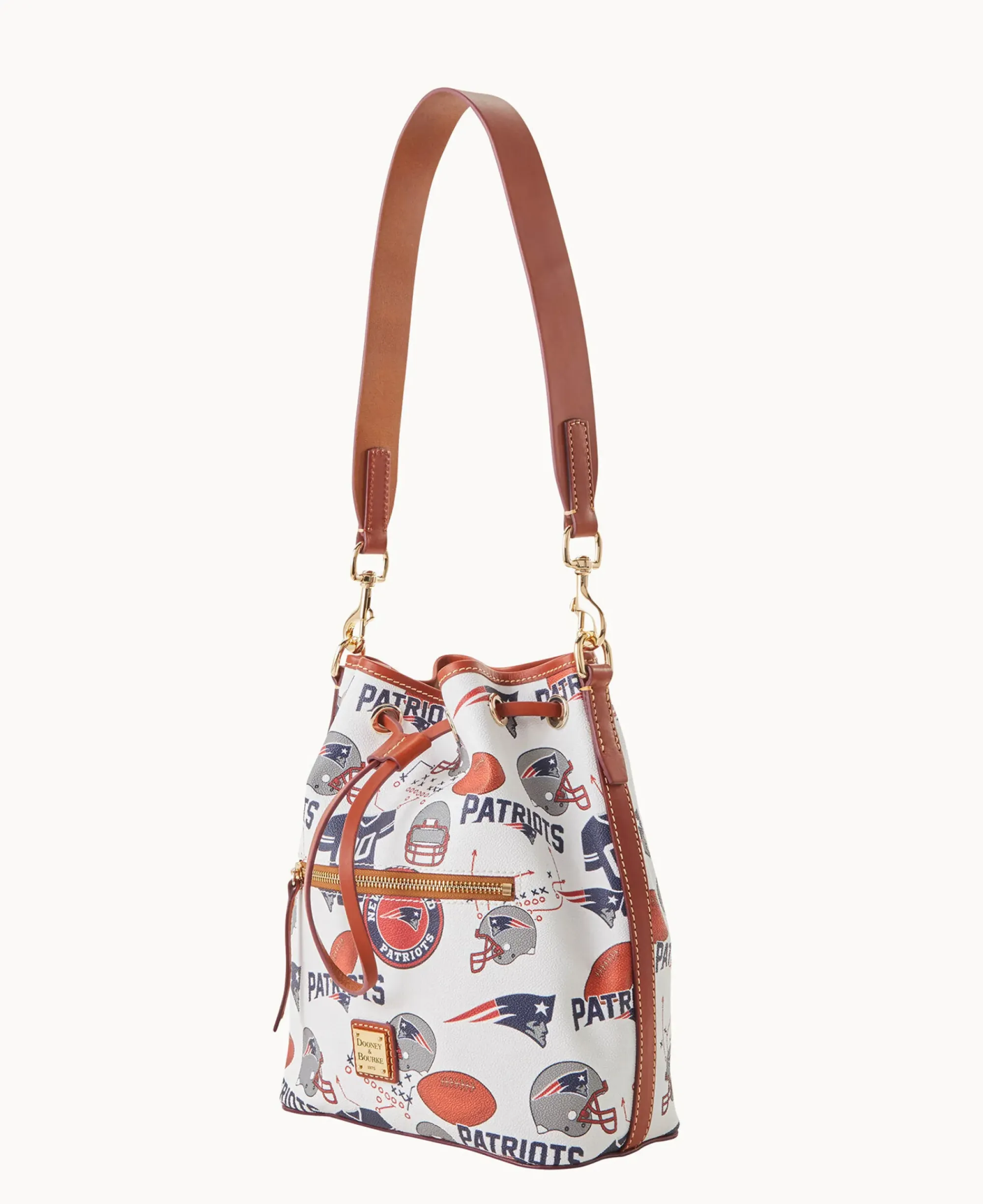 Dooney & Bourke Game Day Ready|Printed Fabric<NFL Drawstring PATRIOTS