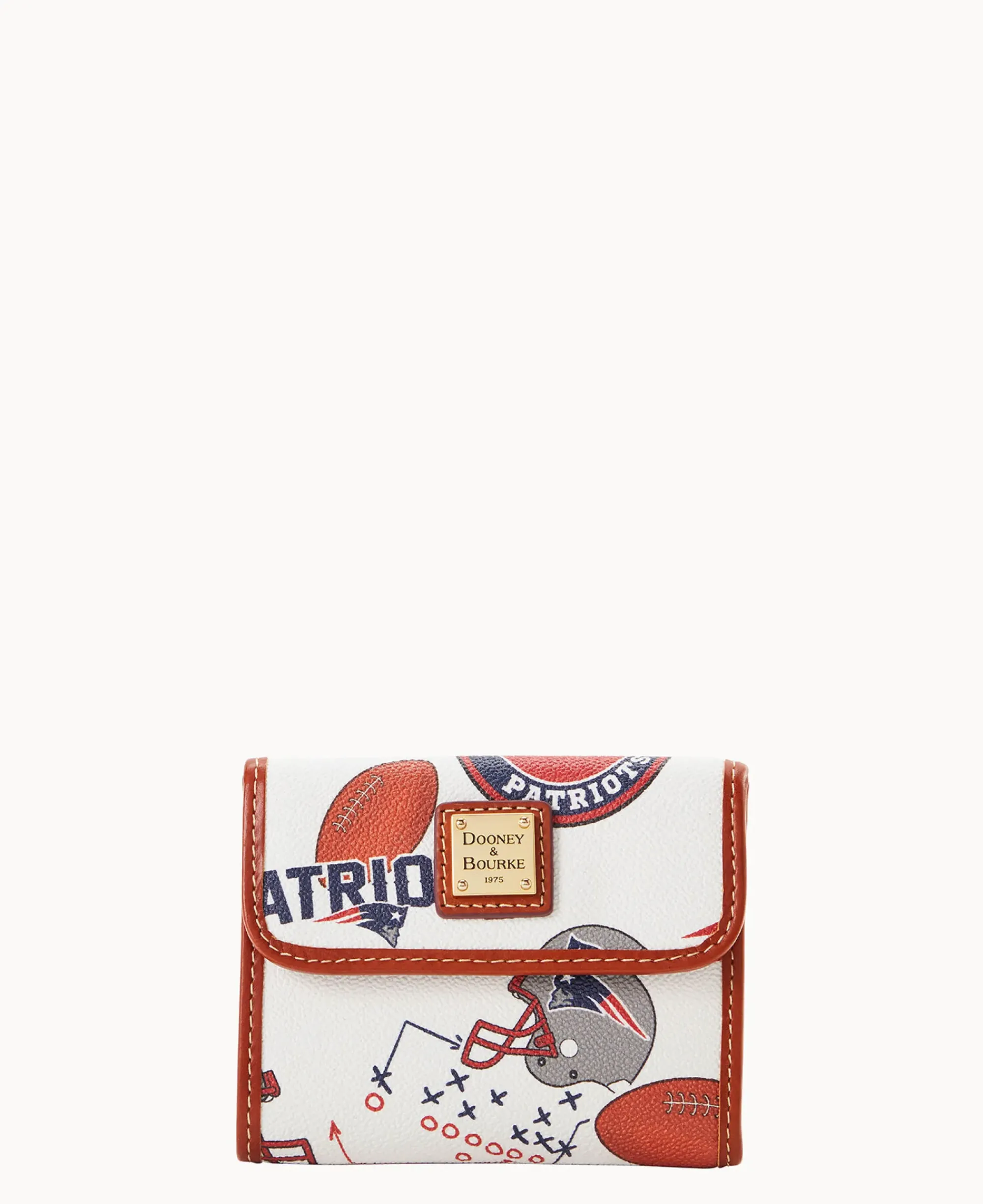 Dooney & Bourke Grab and Go|Wallets<NFL Patriots Flap Credit Card Wallet New England Patriots