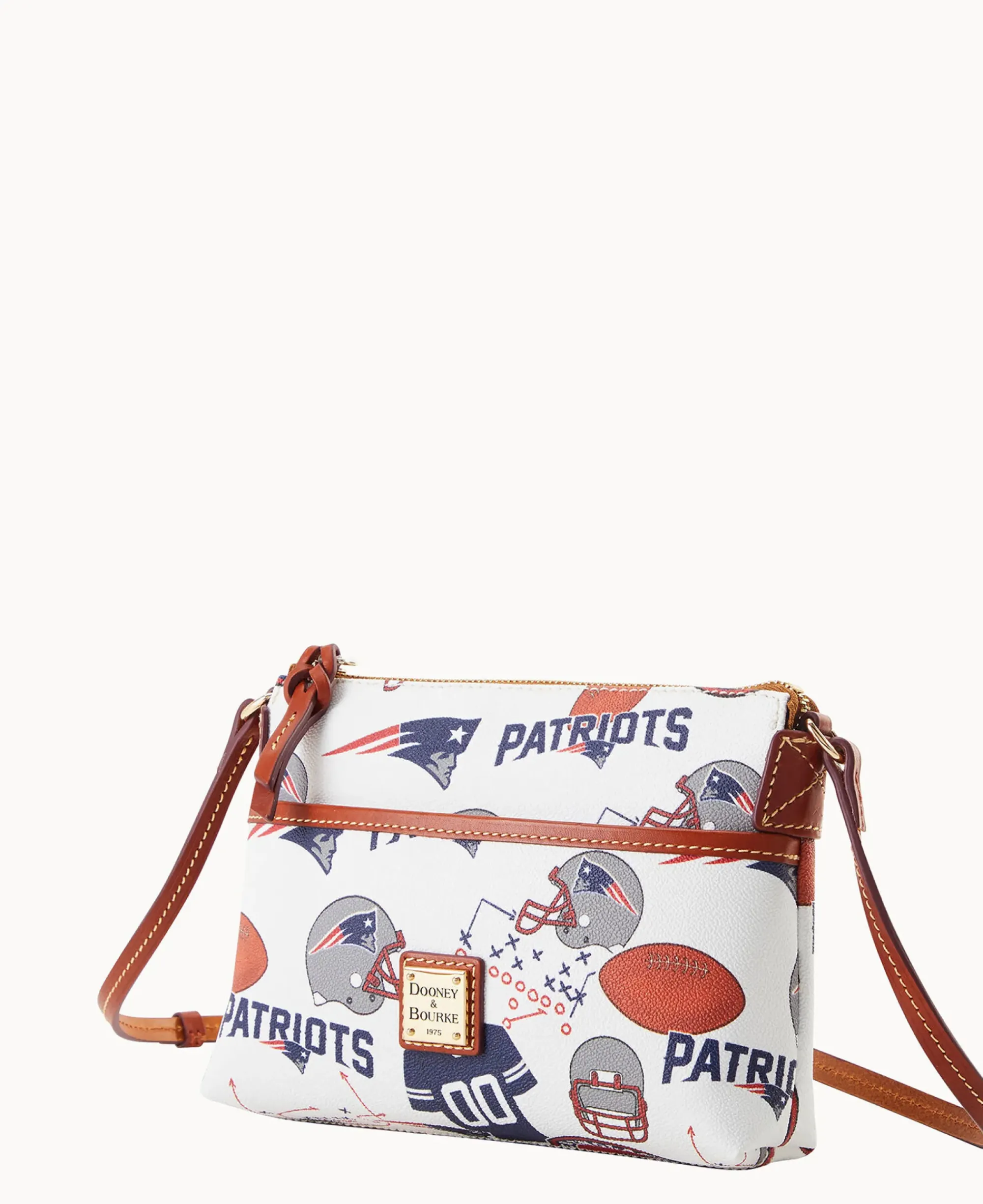 Dooney & Bourke Game Day Ready|Printed Fabric<NFL Ginger Crossbody PATRIOTS
