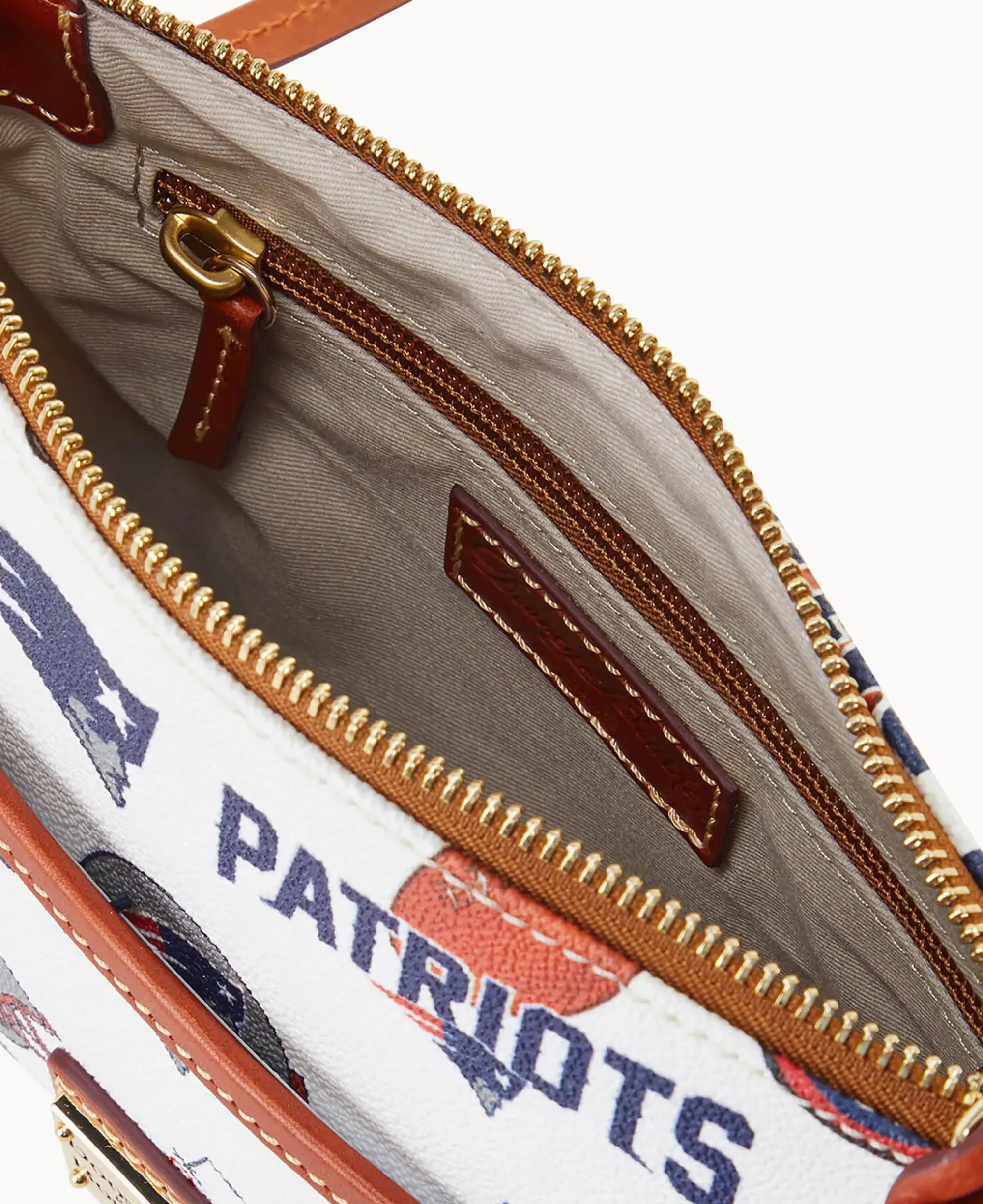 Dooney & Bourke Game Day Ready|Printed Fabric<NFL Ginger Crossbody PATRIOTS