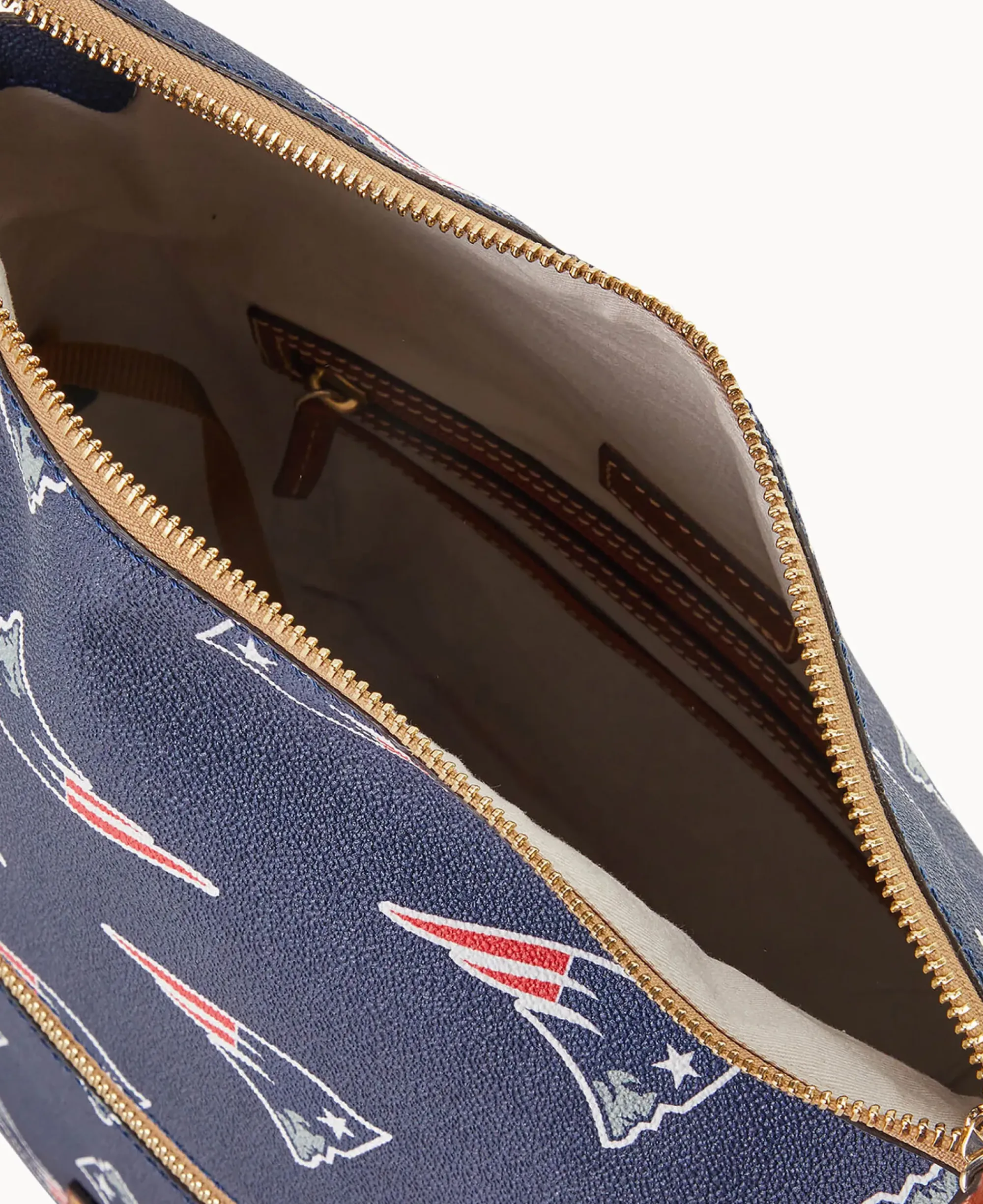 Dooney & Bourke Game Day Ready|Printed Fabric<NFL Large Sac Patriots
