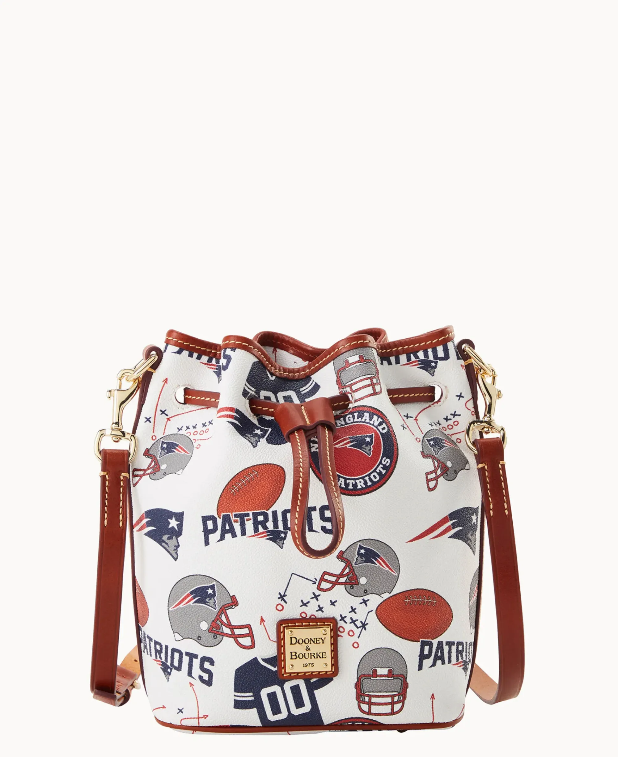 Dooney & Bourke Game Day Ready|Printed Fabric<NFL Small Drawstring PATRIOTS
