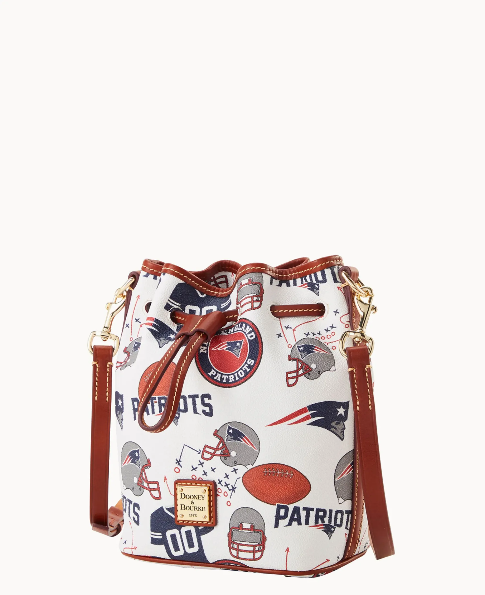 Dooney & Bourke Game Day Ready|Printed Fabric<NFL Small Drawstring PATRIOTS