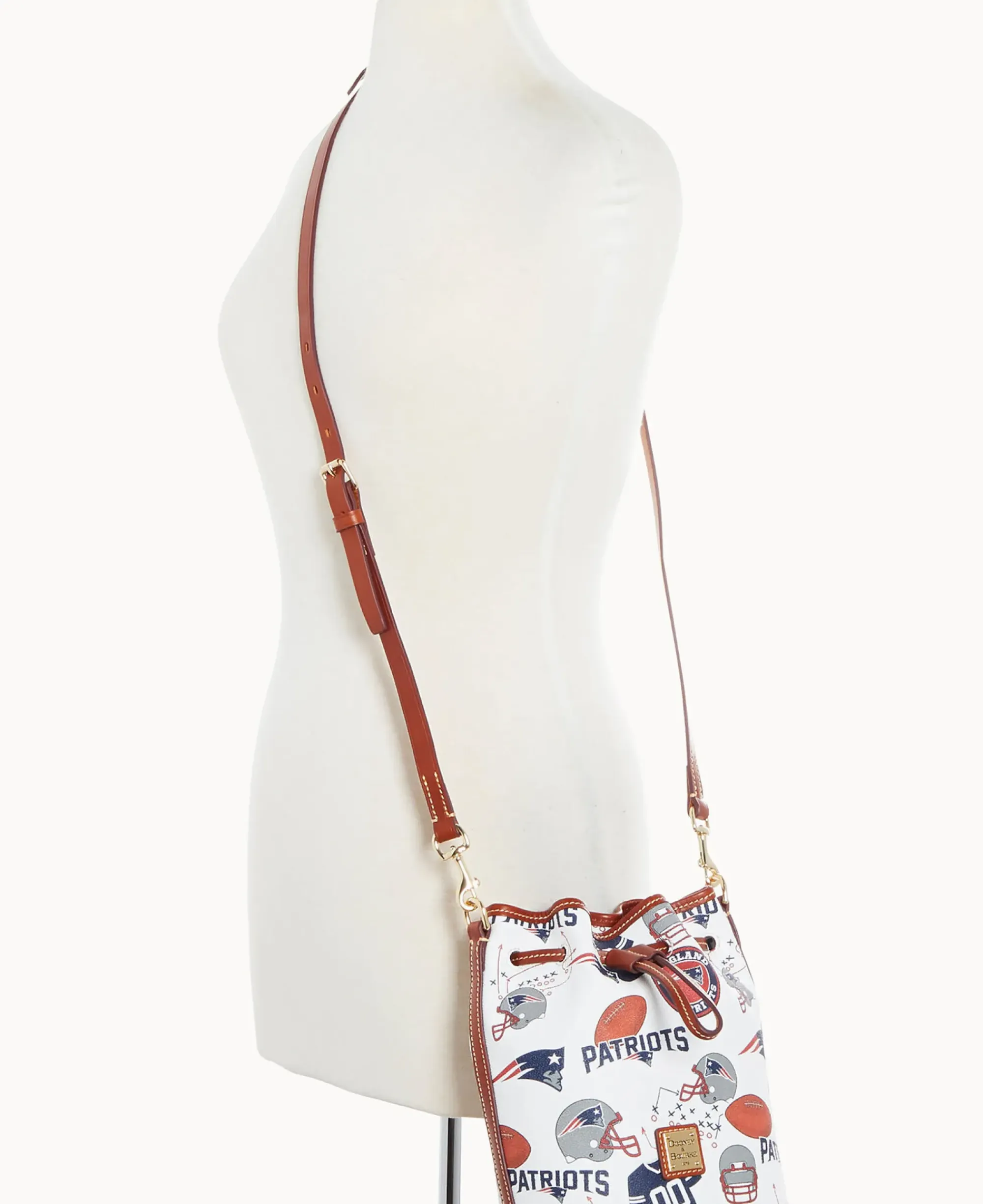 Dooney & Bourke Game Day Ready|Printed Fabric<NFL Small Drawstring PATRIOTS