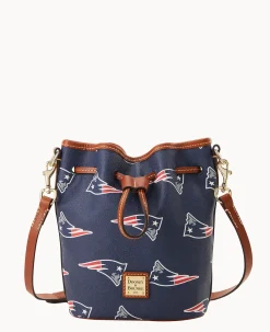 Dooney & Bourke Game Day Ready|Printed Fabric<NFL Small Drawstring Patriots